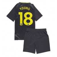 Maglia Calcio Everton Ashley Young #18 Seconda Divisa Bambino 2024-25 Manica Corta (+ pantaloncini)